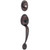 Schlage Plymouth Series F58PLY613 Handleset, Keyed Different Key, Brass, Oil-Rubbed Bronze, 2-3/8 x 2-3/4 in Backset [SKU: ORG2659753]