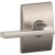 Schlage Latitude Series F10VLAT619CEN Passage Lever, Zinc, Satin Nickel [SKU: ORG6950794]