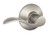 Schlage Sacramento Series F10VSAC619 Door Lever, 5-3/8 in L Lever, Metal, Satin Nickel [SKU: ORG9402082]