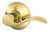Schlage Accent Series F170V ACC 605 RH Dummy Lever, Steel, Brass [SKU: ORG3482858]