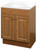 Zenna Home RBC24KK 2-Door Raised Panel Vanity with Top, Wood, Oak, Cultured Marble Sink, White Sink [SKU: ORG7441587]