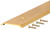 M-D 09613 Saddle Threshold, 36 in L, 2-1/2 in W, Aluminum, Bright Gold [SKU: ORG6151419]