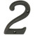 Schlage SC2-3026-716 House Number, Character: 2, 4 in H Character, Bronze Character, Solid Brass [SKU: ORG0867861]