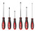 Milwaukee 48-22-2706 Screwdriver Kit, 6-Piece, Specifications: Phillips and Slotted Tip, 5/16 in Tip Size [SKU: ORG1384130]