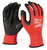 Milwaukee 48-22-8931 Gloves, Unisex, M, 7.2 to 7.5 in L, Nitrile, Red [SKU: ORG1388875]