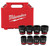 Milwaukee SHOCKWAVE Impact Duty Series 49-66-7017 Socket Set, Steel, Specifications: 3/4 in Drive [SKU: ORG1390285]