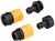 Landscapers Select GC520+GC540+GC522 Hose Connector Set, Male Thread and Female Thread, Plastic, Yellow and Black [SKU: ORG7398399]