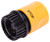 Landscapers Select GC520 Hose Connector, 3/4 in, Female, Plastic, Yellow and Black [SKU: ORG8442451]