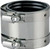 ProSource Coupling, 3 in, Rubber/Stainless Steel, Black/Stainless Steel Shield [SKU: ORG5236567]