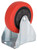 ProSource JC-381-G Rigid Caster, 4 in Dia Wheel, 30 mm W Wheel, PU Wheel, Red, 220 lb, Steel Housing Material [SKU: ORG9178963]