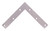 Prosource FC-G06-01PS Corner Brace, 6 in L, 6 in W, 1 in H, Galvanized Steel, Galvanized, 2 mm Thick Material [SKU: ORG0352195]