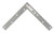 Prosource FC-G08-01PS Corner Brace, 8 in L, 8 in W, 1 in H, Galvanized Steel, Galvanized, 2 mm Thick Material [SKU: ORG0357269]