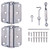 ProSource LR-114-ZP-PS Hinge Set, Steel, Sliver, Zinc, 22-Piece, For: Lightweight Wood Screen Doors [SKU: ORG1033190]