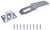 ProSource LR-137-BC3L-PS Safety Hasp, 7-1/4 in L, Steel, Zinc, Fixed Staple [SKU: ORG1372408]
