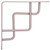 ProSource SB-025PS Contemporary and Decorative Shelf Bracket, 132 lb/Pair, 6-1/8 in L, 6-1/8 in H, Steel [SKU: ORG1769165]
