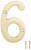 ProSource N-Z046PB3L-PS House Number, Character: 6, 4 in H Character, 2.28 in W Character [SKU: ORG2147684]