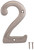 ProSource N-Z042SN-3L-PS House Number, Character: 2, 4 in H Character, 2.28 in W Character [SKU: ORG2165900]