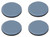 ProSource FE-50102-PS Furniture Glide, PTFE, Blue, Blue, 2 x 2 x 7/32 in Dimensions [SKU: ORG2988160]