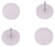 ProSource FE-S514-PS Furniture Glide, Plastic, White, White, 7/8 x 7/8 x 15/16 in Dimensions [SKU: ORG3052131]
