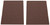 ProSource FE-S307-PS Furniture Pad, Felt Cloth, Brown, 6 x 4-1/2 in Dia, 4-1/2 in W, 5/64 in Thick, Square [SKU: ORG3277795]