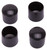ProSource FE-50604-PS Furniture Leg Tip, Round, Plastic, Black, 7/8 in Dia, 1 in H [SKU: ORG3713906]