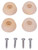 Prosource FE-S519-PS Furniture Bumper Pad, 1 in, Dome, Rubber [SKU: ORG3775103]