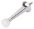 Prosource CL-208P-CH-PS Heavy-Duty Rigid Door Stop, 1 in Dia Base, 3 in Projection, Die-Cast Zinc & Plastic, Chrome [SKU: ORG4276416]