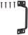 ProSource 20902PKB-PS Sash Lift, 3-7/8 in L Handle, Zinc, Black [SKU: ORG4841540]