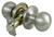 ProSource T9630BRA4V Knob Lockset, Knob Handle, Metal, Stainless Steel, 2-3/8 to 2-3/4 in Backset, 44 x 57 mm Strike [SKU: ORG5229083]