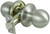 ProSource T3630V-PS Door Knob, Knob Handle, Metal, Stainless Steel, 2-3/8 to 2-3/4 in Backset, 44 x 57 mm Strike [SKU: ORG6997126]