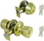 Prosource Deadbolt and Entry Lockset, 3 Grade, Tulip Handle, Keyed Alike Key, Brass, Polished Brass [SKU: ORG6997811]