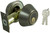 ProSource Deadbolt, 3 Grade, Antique Brass, 2-3/8 to 2-3/4 in Backset, KW1 Keyway [SKU: ORG7001118]