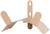 Landscapers Select HH-691 Hose Hanger, 125 ft Capacity, Steel, Tan, Powder-Coated, Wall Mounting [SKU: ORG7146475]