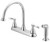 Boston Harbor F8210001CP Kitchen Faucet, 1.8 gpm, 4-Faucet Hole, Metal/Plastic, Chrome Plated, Deck Mounting [SKU: ORG4860250]