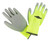 Diamondback PU6101 3-PAIR Touchscreen Hi Visibility Polyurethane Coated Palm Work Gloves, Yellow, Size: L [SKU: ORG9063553]