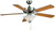 Boston Harbor Ceiling Fan, 5-Blade, Black/Oak Blade, 52 in Sweep, MDF Blade, 3-Speed [SKU: ORG9575739]