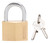 ProSource HD10050 Padlock, Standard Shackle, 5/16 in Dia Shackle, Steel, Brass, Yale Keyway [SKU: ORG6002869]
