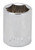 Vulcan MT649925 Drive Socket, 17 mm Socket, 3/8 in Drive, 6-Point, Chrome Vanadium Steel, Chrome [SKU: ORG6795520]