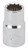 Vulcan MT6529119 Drive Socket, 13 mm Socket, 1/2 in Drive, 12-Point, Chrome Vanadium Steel, Chrome [SKU: ORG8479065]