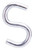 ProSource LR369 S-Hook, 20 lb Working Load, 0.118 in Dia Wire, Steel, Zinc [SKU: ORG4772117]