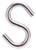 ProSource LR379 S-Hook, 289 lb Working Load, 19/64 in Dia Wire, Stainless Steel, Stainless Steel [SKU: ORG2337558]