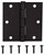 ProSource 20338ORX Square Corner Door Hinge, Steel, Oil-Rubbed Bronze, Loose Pin, 180 deg Range of Motion [SKU: ORG3391588]