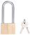 ProSource HD-250DLS Padlock, Long Shackle, 5/16 in Dia Shackle, 3 in H Shackle, Steel, Brass, Yale Keyway [SKU: ORG0120147]