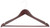 Simple Spaces HEA00040G Cloth Hanger Set, 6.6 lb Capacity, Steel/Wood, Mahogany [SKU: ORG0637454]