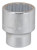 Vulcan MT-SM6034 Drive Socket, 34 mm Socket, 3/4 in Drive, 12-Point, Chrome Vanadium Steel, Chrome [SKU: ORG1330455]
