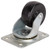 ProSource 1111 Swivel Caster, 2-1/2 in Dia Wheel, 1 in W Wheel, Rubber Wheel, Black, 130 lb, Steel Housing Material [SKU: ORG0448480]