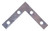 ProSource FC-Z025-01-3L Corner Brace, 2-1/2 in L, 2-1/2 in W, 1.5 mm Thick, Steel, Silver, Zinc [SKU: ORG5732169]