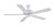 Boston Harbor Ceiling Fan, 5-Blade, White Housing, White Blade, 52 in Sweep, ABS Blade, 3-Speed [SKU: ORG0687343]