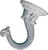 Landscapers Select GB0093L Ceiling Hook, 2-3/16 in H, Zinc, White, Ceiling Mount Mounting [SKU: ORG5314059]
