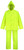 Diamondback OX025PU-XL Rain Suit, XL, 30-1/2 in Inseam, Polyester, Hi-Viz Yellow, Comfortable Oxford Polyester Collar [SKU: ORG2264588]